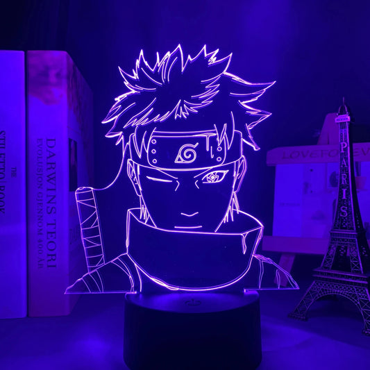 <img src="shisui.jpg" alt="LED lamp featuring Shisui Uchiha from the anime Naruto Shippuden, best friend of Itachi Uchiha. This acrylic 3D illusion night light showcases Shisui’s iconic headband and Sharingan eye detail, making it an ideal Naruto merchandise item for fans. Perfect for Naruto and anime lovers, this Shisui Uchiha LED lamp adds ambient lighting to any anime-themed room decor."