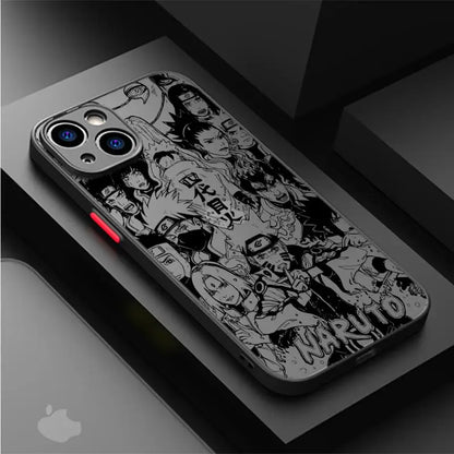 <img src="naruto-case-iphone.jpg" alt="Premium Naruto iPhone case featuring iconic black-and-white manga characters. High-quality protective cover for anime fans, compatible with multiple iPhone models. Unique Naruto design perfect for adding a stylish touch to your device.">