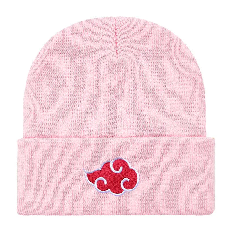 img src="akatsuki-pink-knitted-hat.jpg" alt="Pink Akatsuki beanie with iconic red and white Akatsuki cloud logo from Naruto and Naruto Shippuden. This unisex Naruto knit hat is a high-quality winter accessory for anime fans, ideal for Naruto cosplay and Akatsuki enthusiasts. Made from durable, comfortable materials, this one-size-fits-all beanie is perfect for showcasing your anime love while staying warm. A must-have Naruto Shippuden accessory for any anime collector or Naruto fan."> 