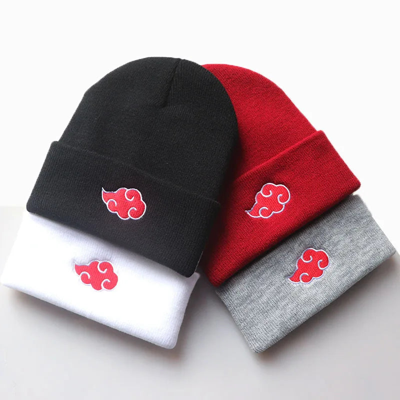  <img src="grey-red-white-black-knitted-hat.jpg" alt="Akatsuki beanies in black, white, red, and gray featuring the iconic red Akatsuki cloud logo from Naruto and Naruto Shippuden. Perfect Naruto Shippuden merchandise for fans, these Naruto-inspired beanie hats are ideal anime accessories for cosplay, streetwear, and collectors. High-quality embroidered Akatsuki hats for Naruto fans, anime lovers, and Akatsuki enthusiasts looking for Naruto clothing, Akatsuki merch, and unique anime gifts."> 