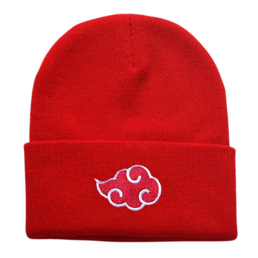 <img src="akatsuki-red-knitted-hat.jpg" alt="Red Akatsuki beanie with iconic red and white Akatsuki cloud logo from Naruto and Naruto Shippuden. This unisex Naruto knit hat is a high-quality winter accessory for anime fans, ideal for Naruto cosplay and Akatsuki enthusiasts. Made from durable, comfortable materials, this one-size-fits-all beanie is perfect for showcasing your anime love while staying warm. A must-have Naruto Shippuden accessory for any anime collector or Naruto fan."> 
